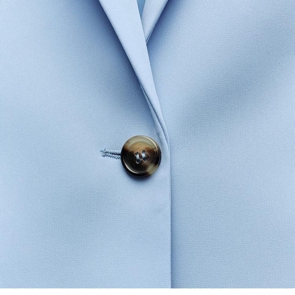 Zara Sky Blue Tailored Jacket - Picture 4 of 7